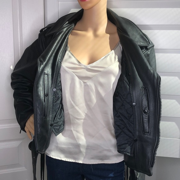 Just Leather San Jose CA CHP Motorcycle Jacket. - Picture 6 of 16